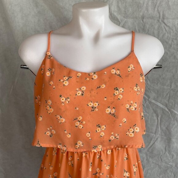 Timing Coral Floral Dress Open Back Sun Dress - Picture 2 of 9